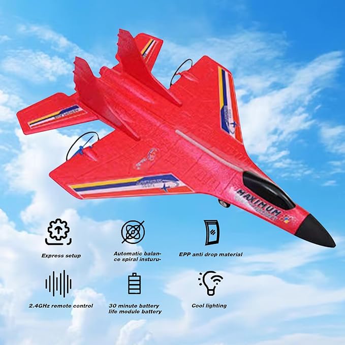 Airplane with remote Controlled Flying Toy - طائرة مع لعبة طيران يتم التحكم فيها عن بعد