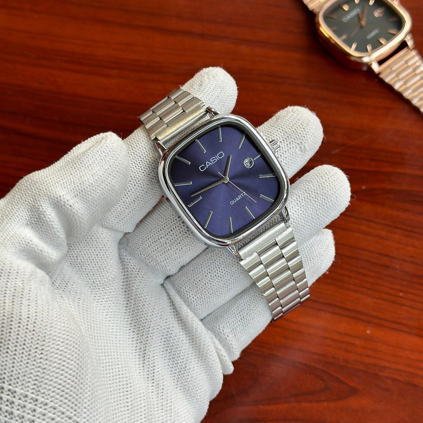 CASIO QUARTZ WATCH - ساعة كاسيو كوارتز بمينا شروق الشمس