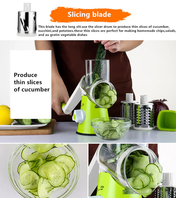 Multifunctional 3 in 1 Vegetable Cutter - قطاعة خضراوات متعددة الوظائف 3 في 1