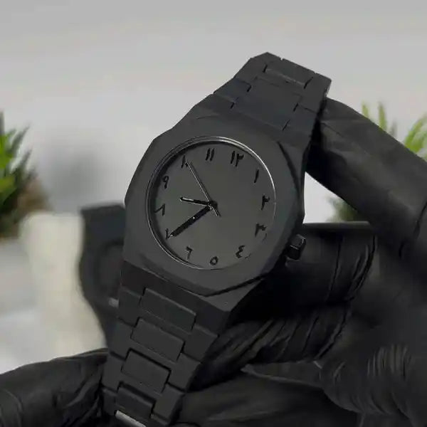 Black Arabic Aura Watch - ساعة أورا العربية السوداء